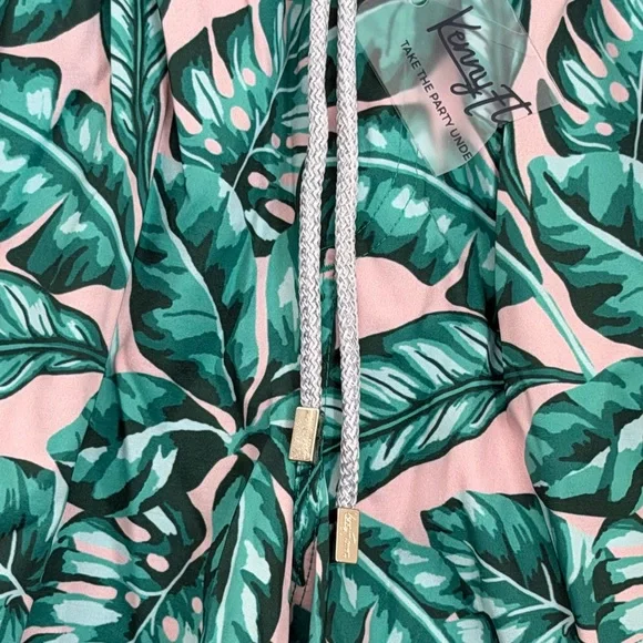 Kenny Flowers the fronds with benefits Leaf Men's Swim Trunks